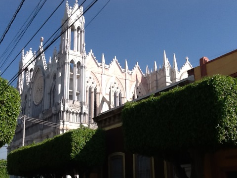 French Gothic basilica, Guanajuato Mexico, July 2016