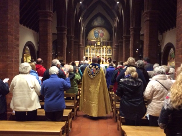 Donated gold cope at Walsingham October 2016