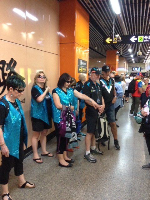 Game in Shanghai May 2017- Port supporters taking over Shanghai metro!