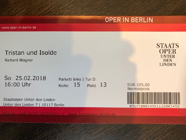 Berlin Opera, March 2018