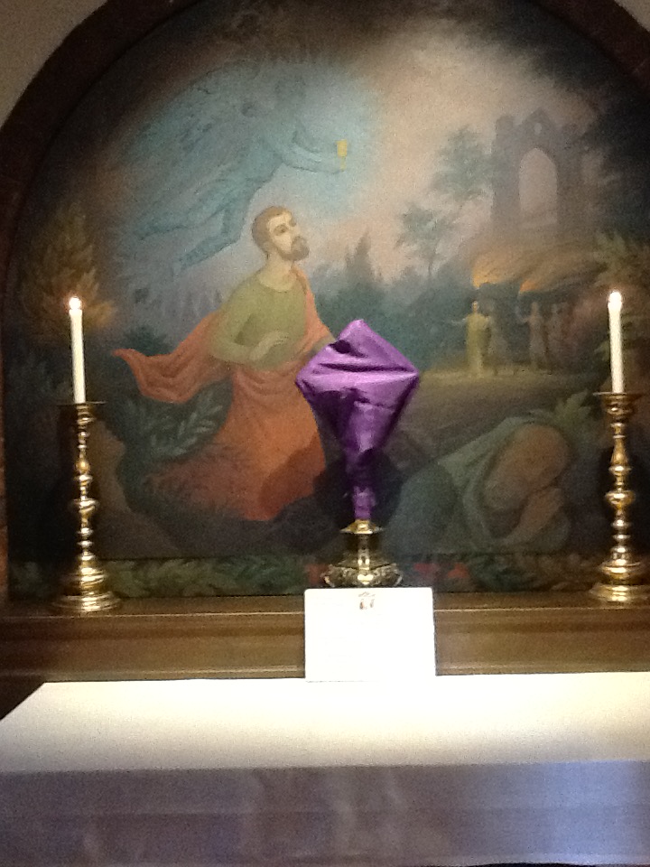 Holy Week 2015 in Walsingham Chapel of the Agony of Christ